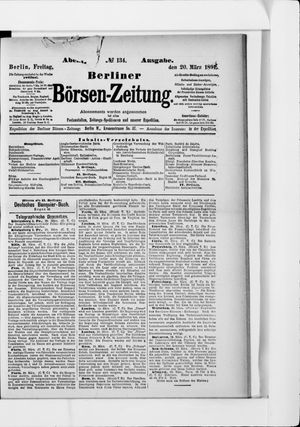 Berliner Börsen-Zeitung vom 20.03.1891