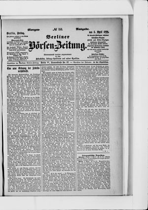 Berliner Börsen-Zeitung vom 02.04.1891