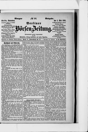 Berliner Börsen-Zeitung on May 2, 1891