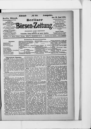 Berliner Börsen-Zeitung vom 10.06.1891