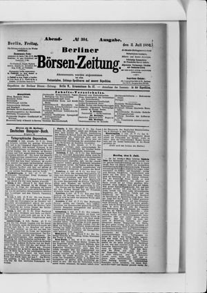 Berliner Börsen-Zeitung vom 03.07.1891