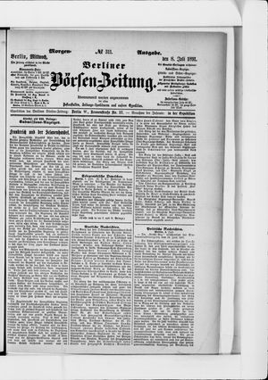 Berliner Börsen-Zeitung vom 08.07.1891