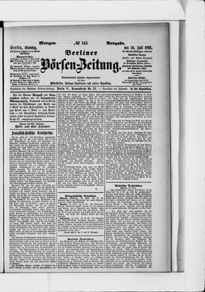Berliner Börsen-Zeitung on Jul 26, 1891