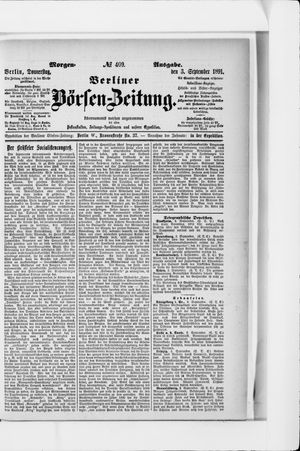 Berliner Börsen-Zeitung vom 03.09.1891