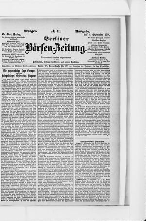 Berliner Börsen-Zeitung on Sep 4, 1891