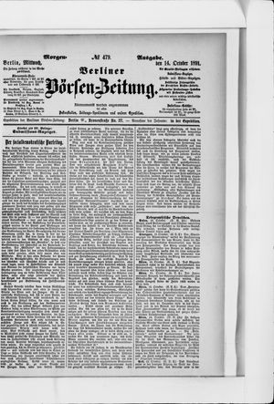 Berliner Börsen-Zeitung on Oct 14, 1891