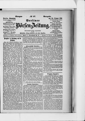 Berliner Börsen-Zeitung vom 24.10.1891