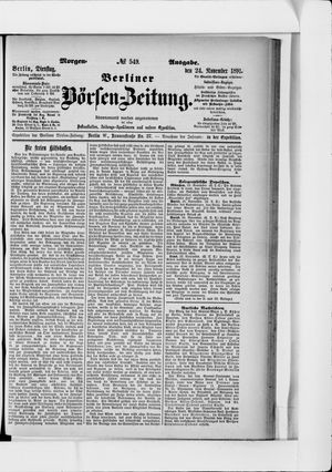 Berliner Börsen-Zeitung vom 24.11.1891