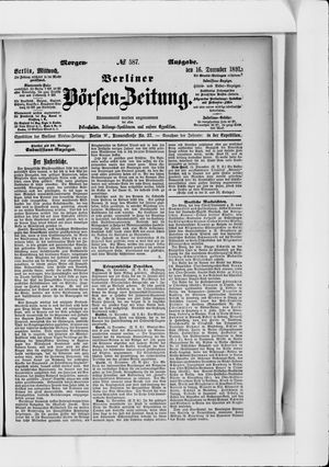 Berliner Börsen-Zeitung on Dec 16, 1891