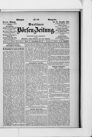 Berliner Börsen-Zeitung vom 23.12.1891