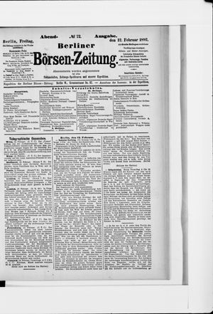 Berliner Börsen-Zeitung vom 12.02.1892