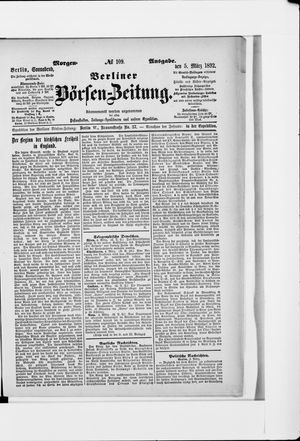 Berliner Börsen-Zeitung on Mar 5, 1892