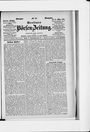 Berliner Börsen-Zeitung vom 15.03.1892
