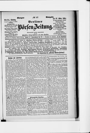 Berliner Börsen-Zeitung vom 27.03.1892