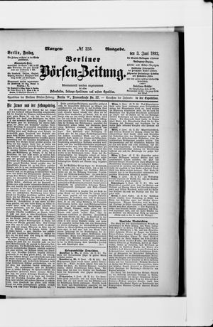 Berliner Börsen-Zeitung vom 03.06.1892