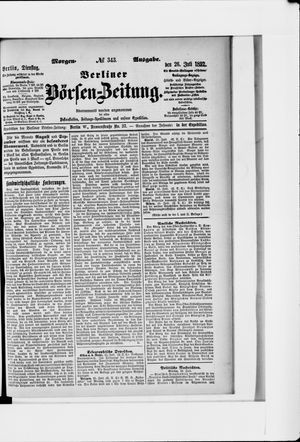 Berliner Börsen-Zeitung on Jul 26, 1892