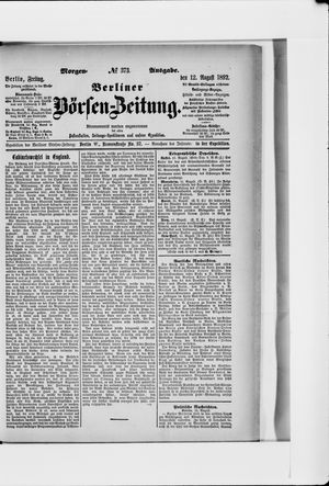Berliner Börsen-Zeitung vom 12.08.1892