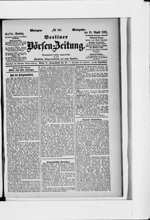 Berliner Börsen-Zeitung vom 28.08.1892