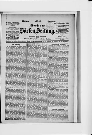 Berliner Börsen-Zeitung vom 01.09.1892