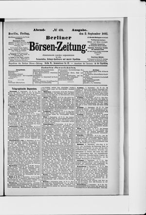 Berliner Börsen-Zeitung vom 02.09.1892