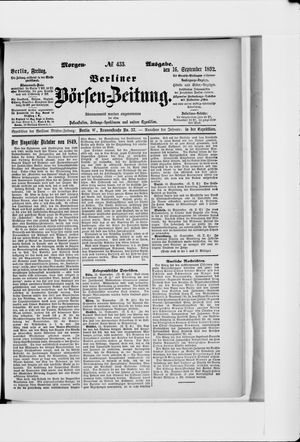 Berliner Börsen-Zeitung vom 16.09.1892
