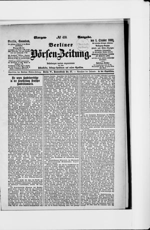 Berliner Börsen-Zeitung vom 01.10.1892