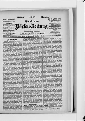 Berliner Börsen-Zeitung vom 08.10.1892
