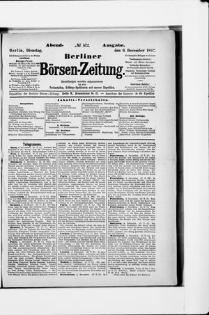Berliner Börsen-Zeitung vom 06.12.1892