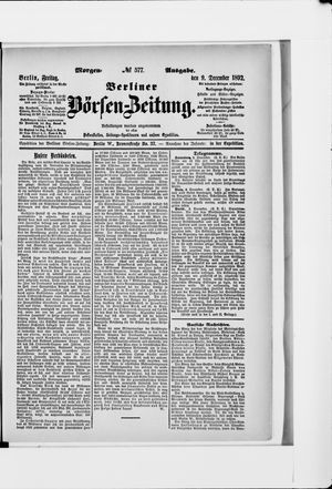 Berliner Börsen-Zeitung vom 09.12.1892