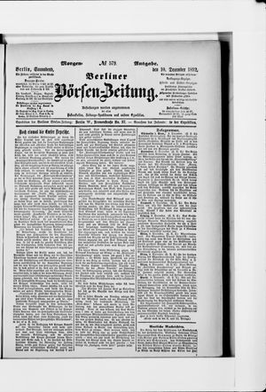 Berliner Börsen-Zeitung vom 10.12.1892