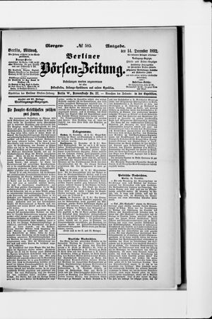 Berliner Börsen-Zeitung vom 14.12.1892