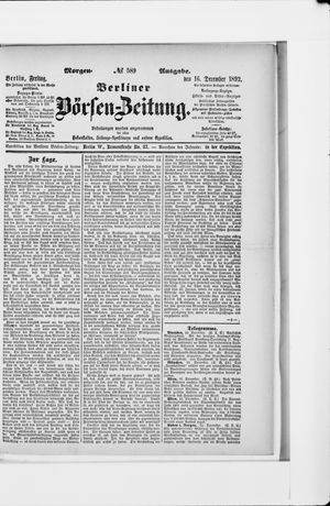 Berliner Börsen-Zeitung vom 16.12.1892