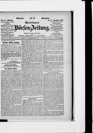 Berliner Börsen-Zeitung vom 21.12.1892