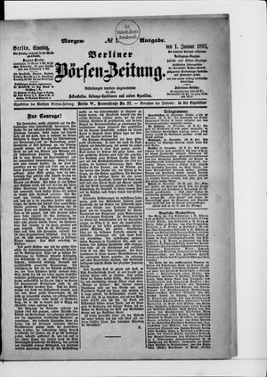 Berliner Börsen-Zeitung vom 01.01.1893