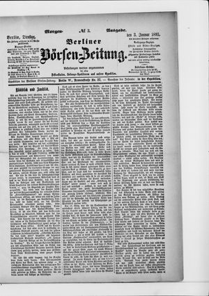 Berliner Börsen-Zeitung vom 03.01.1893