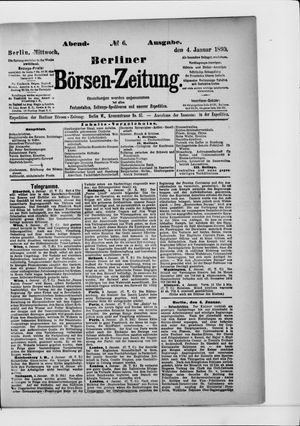 Berliner Börsen-Zeitung on Jan 4, 1893