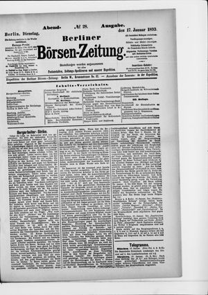 Berliner Börsen-Zeitung vom 17.01.1893