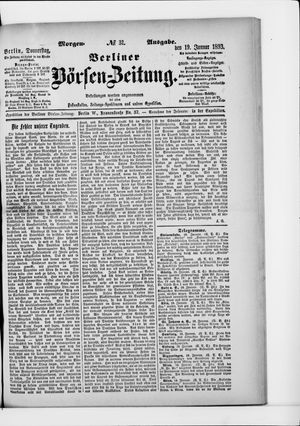 Berliner Börsen-Zeitung on Jan 19, 1893