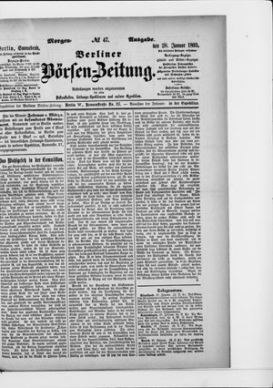 Berliner Börsen-Zeitung on Jan 28, 1893