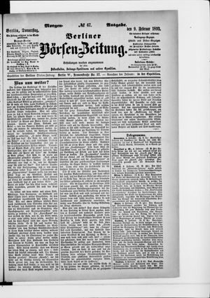 Berliner Börsen-Zeitung vom 09.02.1893
