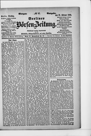 Berliner Börsen-Zeitung vom 20.02.1893