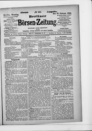 Berliner Börsen-Zeitung vom 28.02.1893