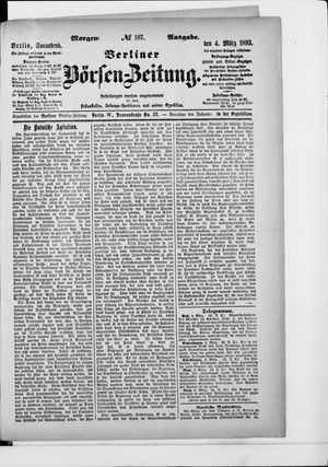 Berliner Börsen-Zeitung on Mar 4, 1893