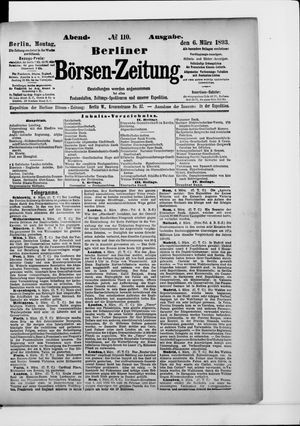 Berliner Börsen-Zeitung on Mar 6, 1893