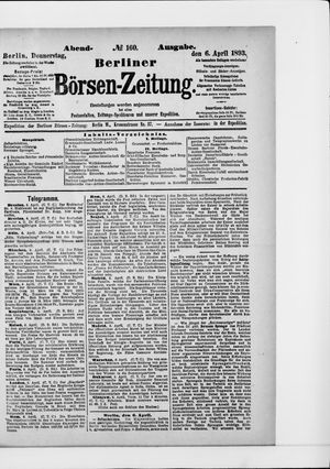 Berliner Börsen-Zeitung on Apr 6, 1893