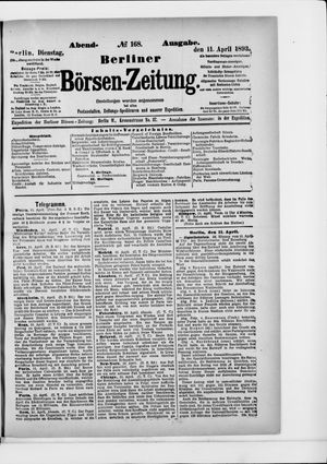 Berliner Börsen-Zeitung vom 11.04.1893