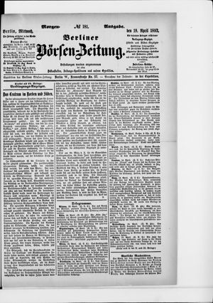 Berliner Börsen-Zeitung vom 19.04.1893