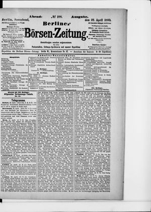 Berliner Börsen-Zeitung vom 22.04.1893