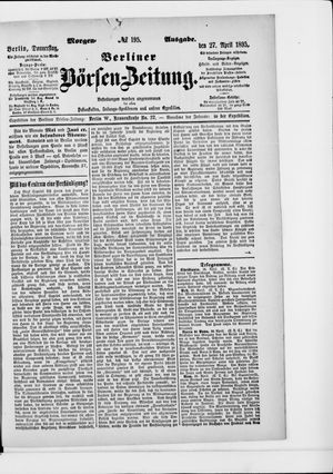 Berliner Börsen-Zeitung vom 27.04.1893