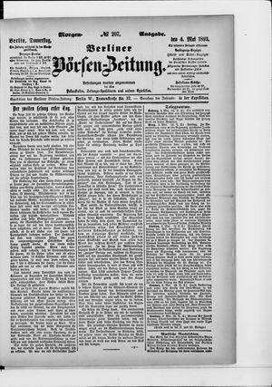 Berliner Börsen-Zeitung on May 4, 1893
